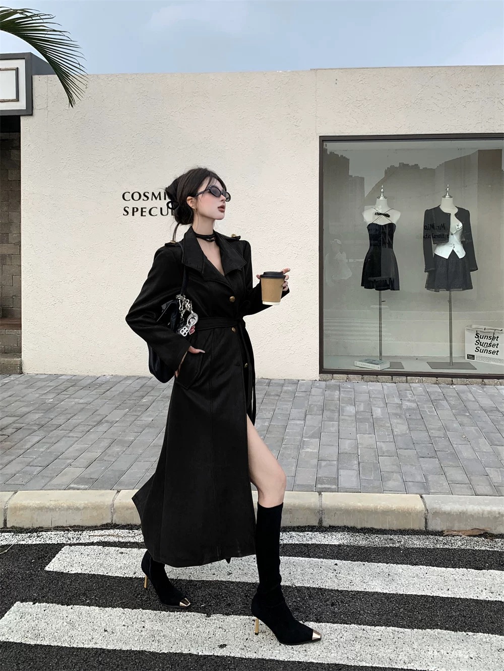 Ahead of you leather coat COA178 images